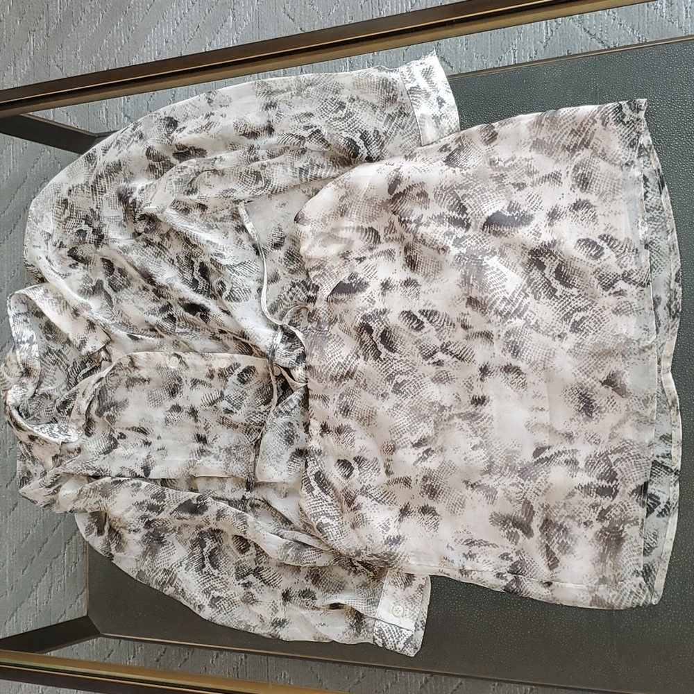 Black and white skirt set